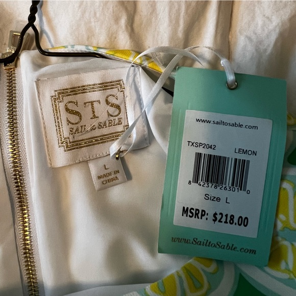 Sail to Sable lemon shift dress size - Picture 5 of 5
